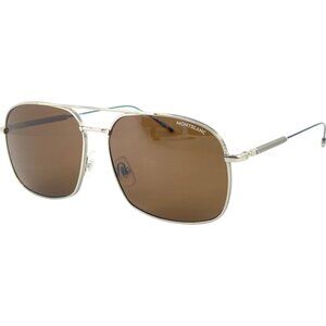 Mont Blanc MB0046S Men's Sunglass Ruthenium